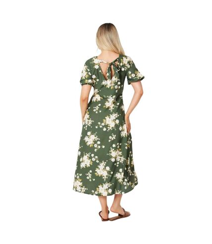 Robe mi-longue femme vert kaki Dorothy Perkins