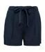 Short femme bleu marine délavé Spasso-1