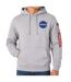 Mens Space Shuttle Cotton Blend Hoodie Grey Heather NASA-3