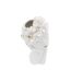 Vase Déco en Porcelaine Woman Mask 27cm Blanc-3