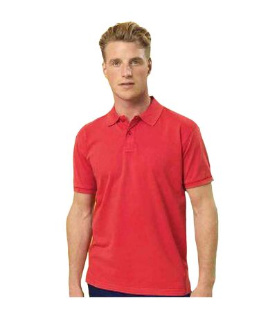 Asquith & Fox Mens Short Sleeve Performance Blend Polo Shirt (Red) - UTRW5350