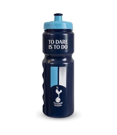 Tottenham Hotspur FC To Dare Is To Do Plastic Water Bottle (Navy Blue/White/Sky Blue) (One Size) - UTBS3211