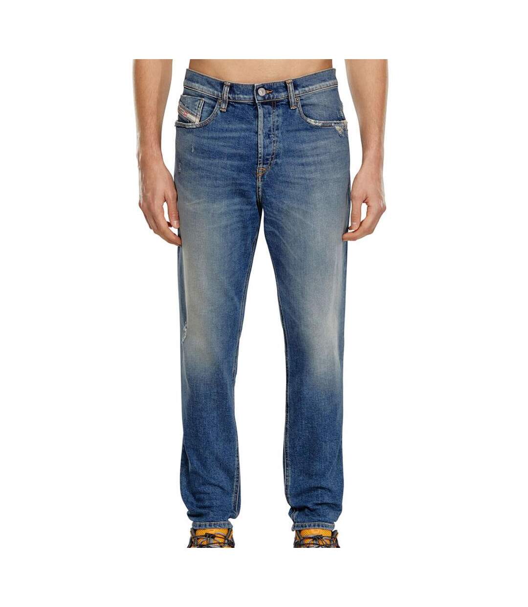 Jean Regular Bleu Délavé Homme Diesel 2005 Fining - W28-L32-1