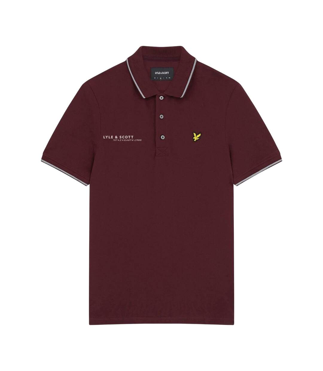 Polo Style Coordonnées Homme Bordeaux Lyle & Scott-2