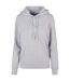 Sweat À Capuche Basic Femme Gris Chiné Build Your Brand-1