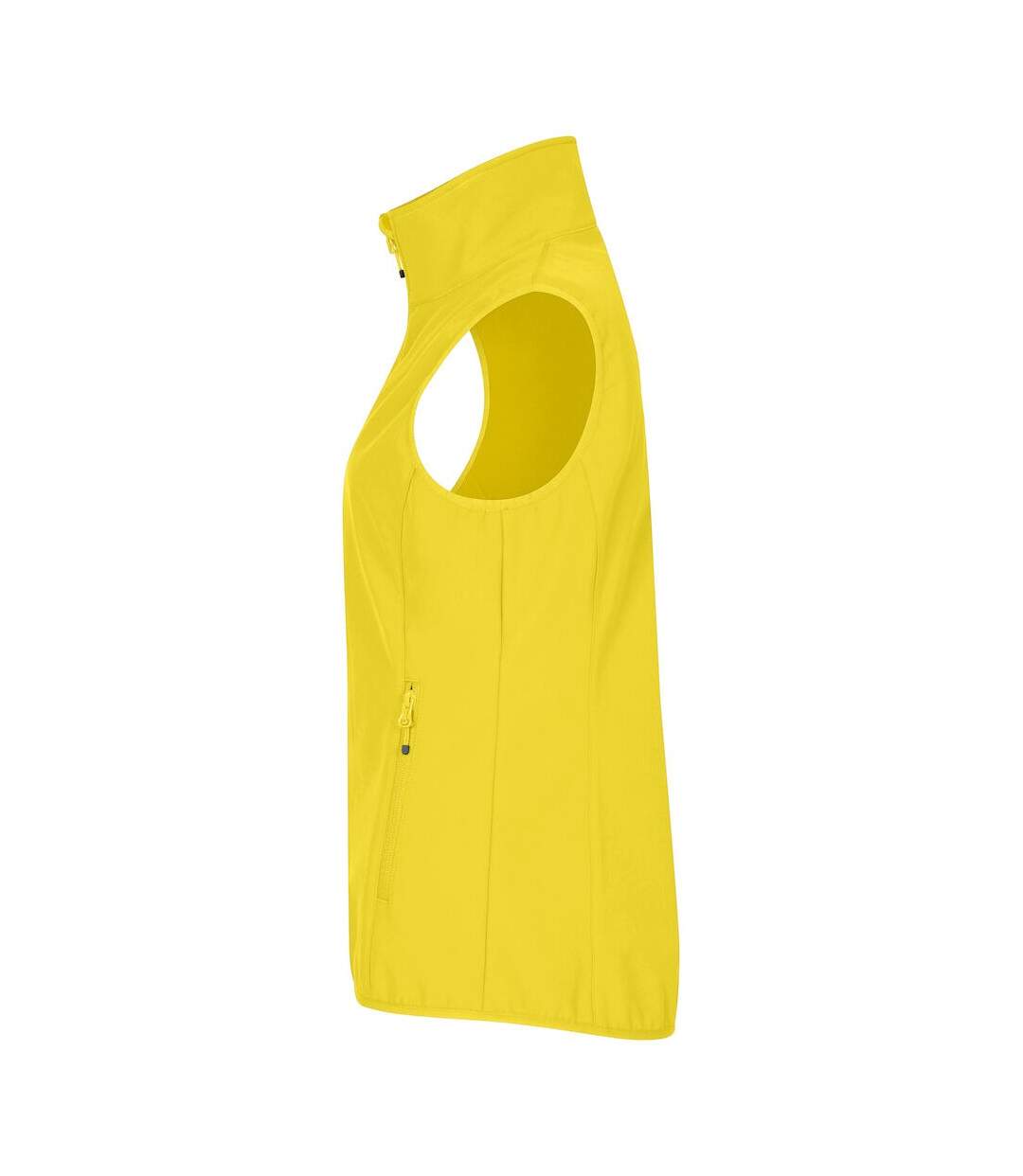 Womens/ladies Classic Softshell Body Warmer Yellow Clique-4
