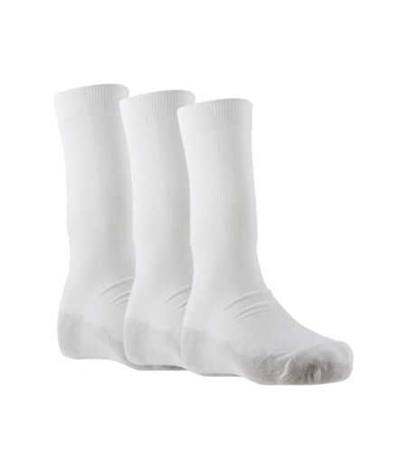 TWINDAY Lot de 3 paires de Chaussettes Homme Microcoton LESBLANCS Blanc