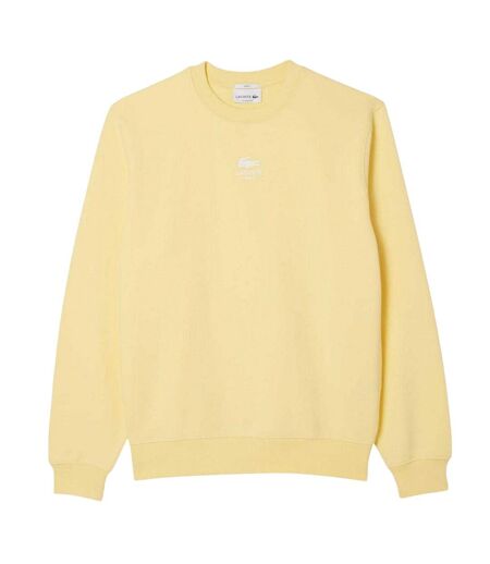 Unisex Adult Logo Fleece Sweatshirt Yellow Lacoste