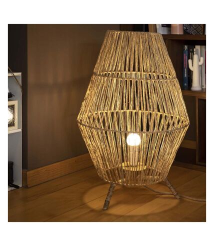 Lampe de jardin en jute Sisine 70 cm Alimentation électrique