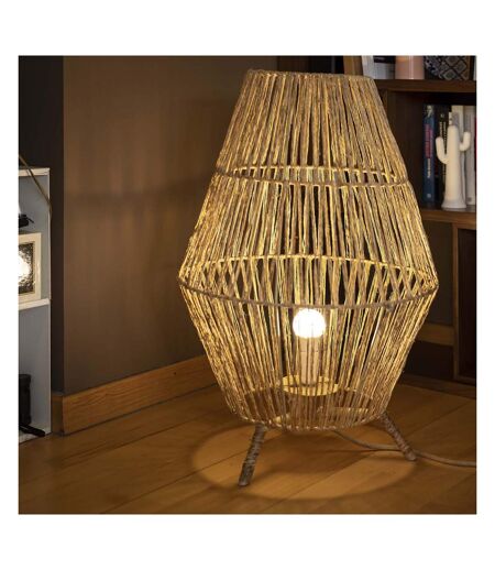 Lampe de jardin en jute Sisine 70 cm Alimentation électrique