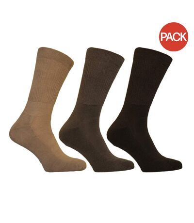 Chaussettes très larges homme marron Simply Essentials