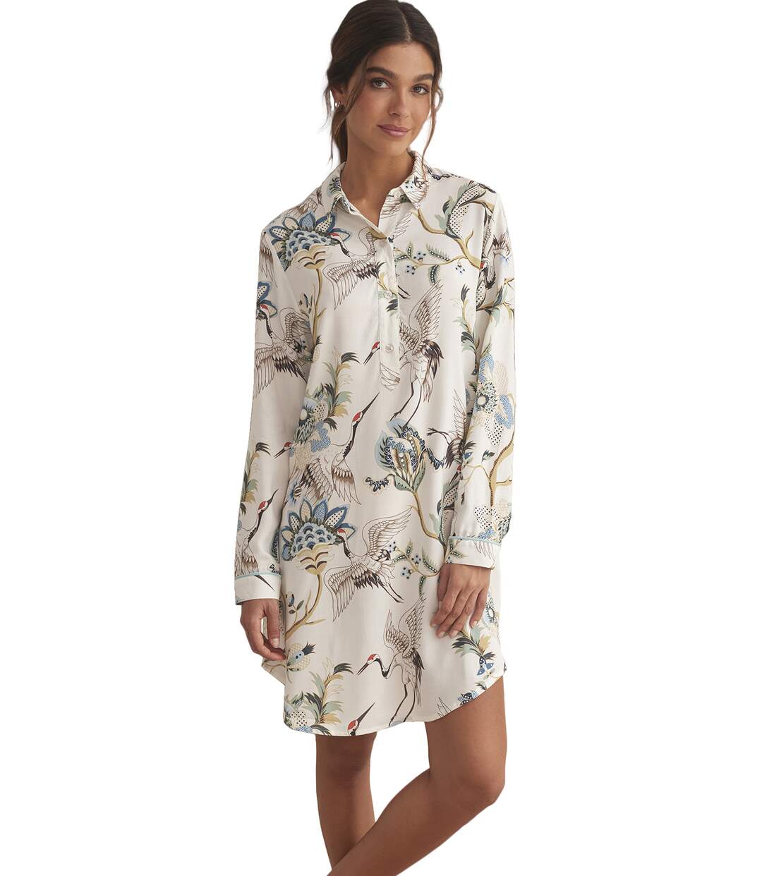 Chemise de nuit manches longues PAJAROS Selmark-1