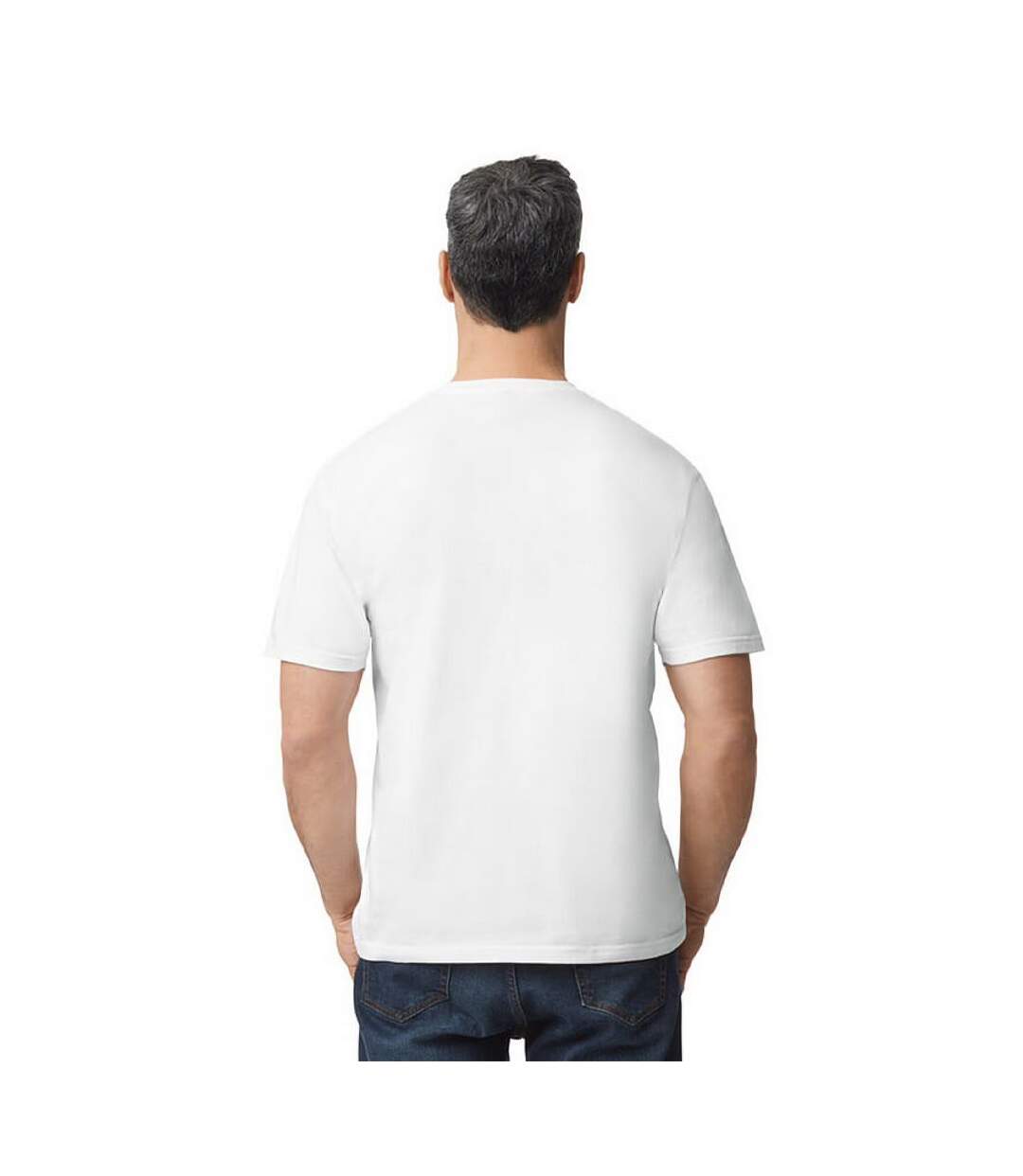 T-shirt Uni Manches Courtes Softstyle Homme Blanc Gildan-3