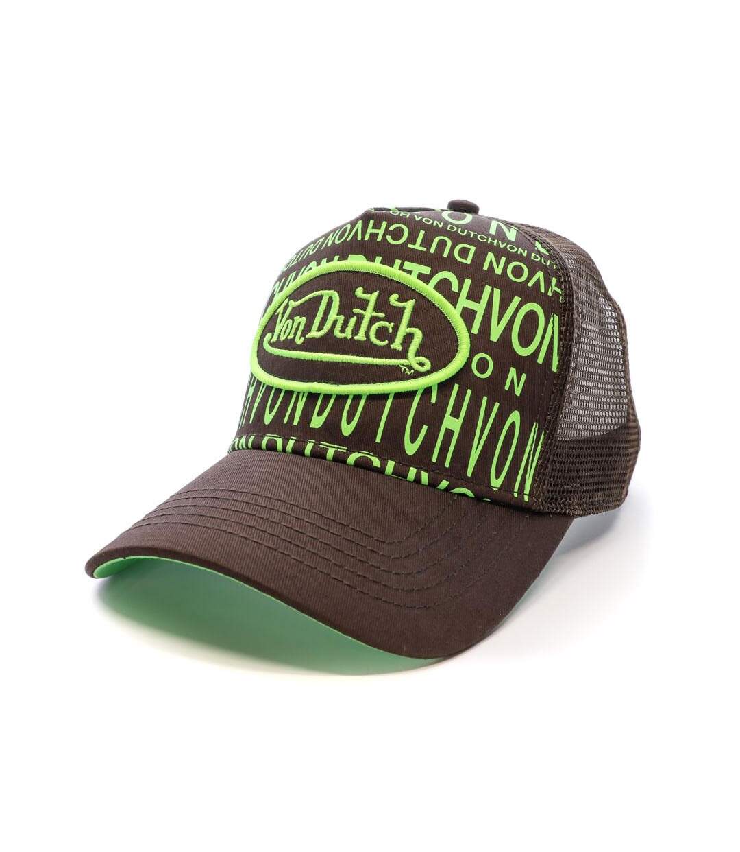 Casquette Marron/Verte Homme Von Dutch 896860 - Taille unique-1