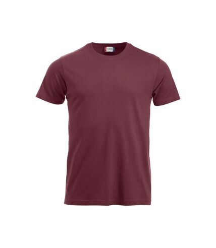 Clique Mens New Classic T-Shirt (Burgundy)