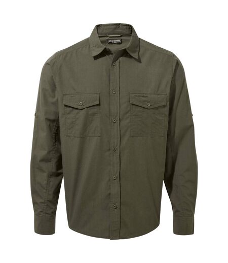 Craghoppers Mens Kiwi Long-Sleeved Shirt (Woodland Green) - UTCG1500