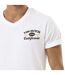 T-shirt homme col V en jersey 180gr print devant&dos Café Vondutch-2