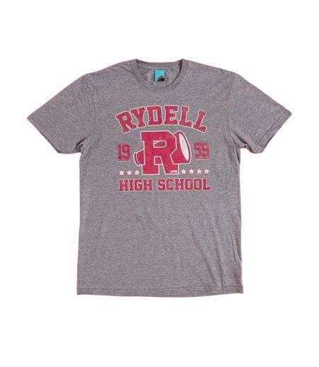 T-shirt Rydell High School Adulte Gris Athlétique Chiné Grease