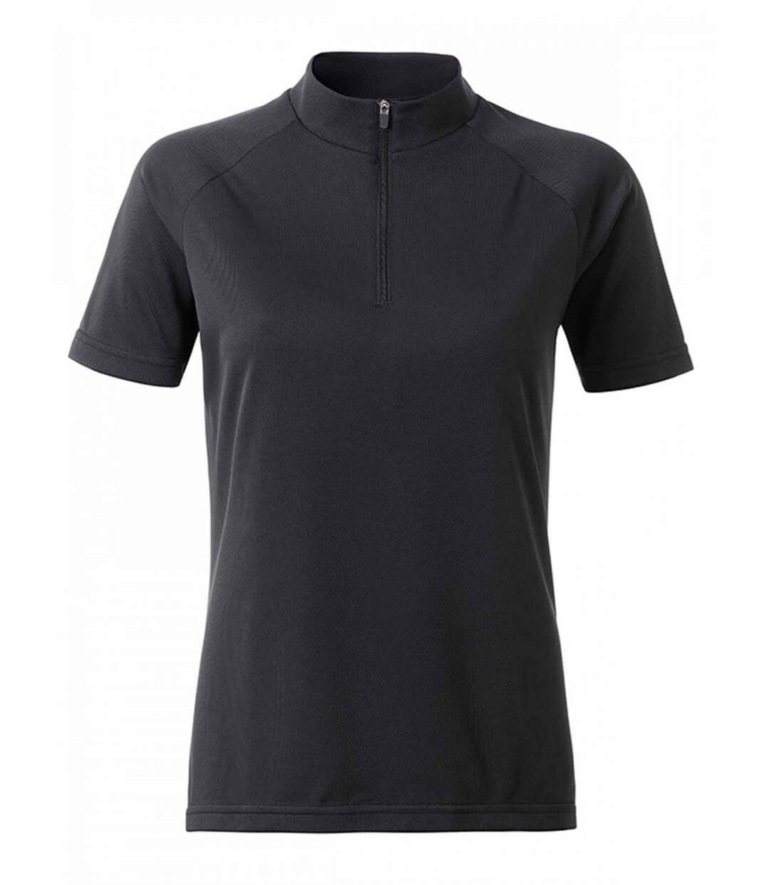 maillot cycliste zippé - FEMME - JN511 - noir-2