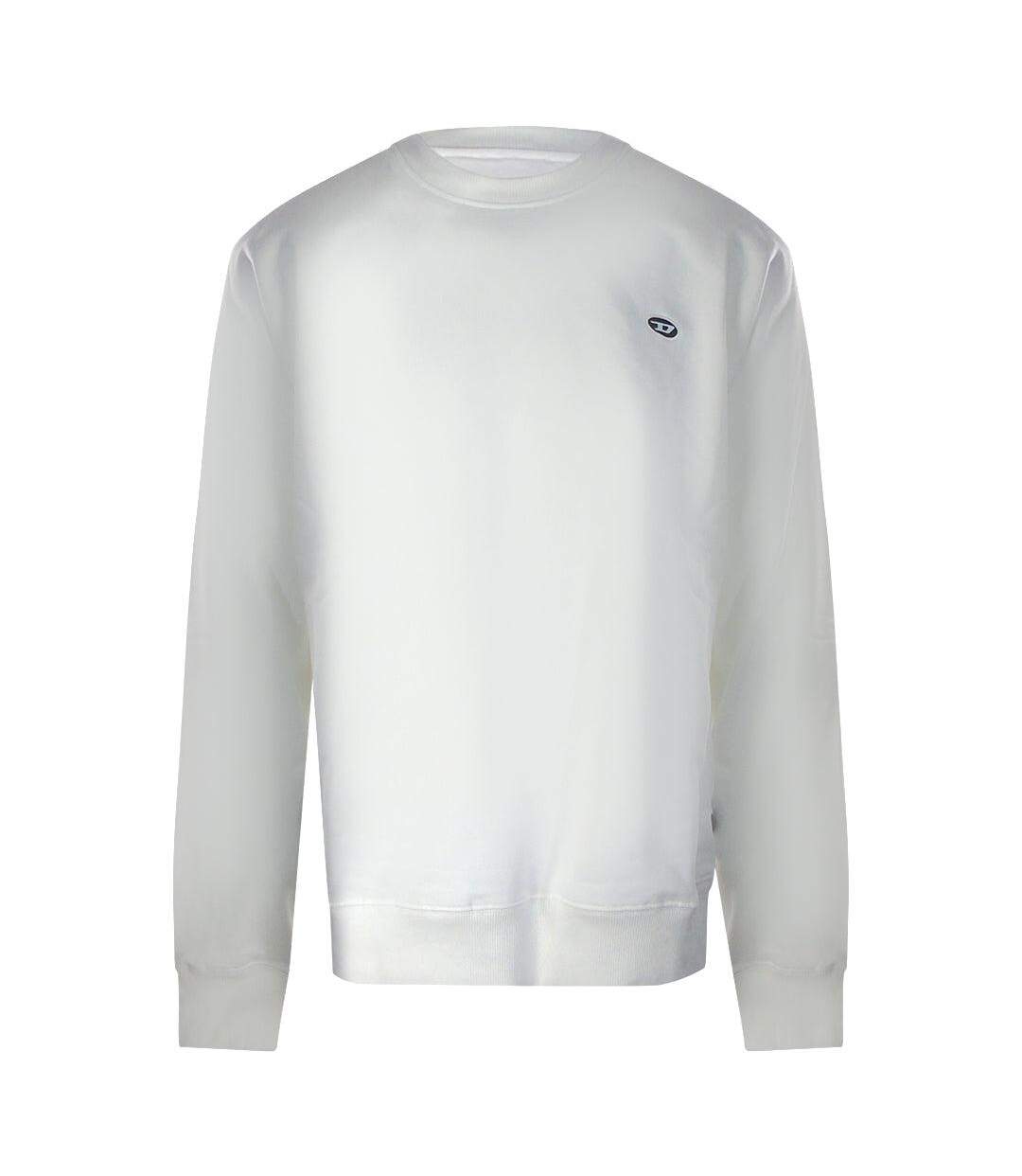 Sweat Motif/style Logo Homme Blanc Diesel-1