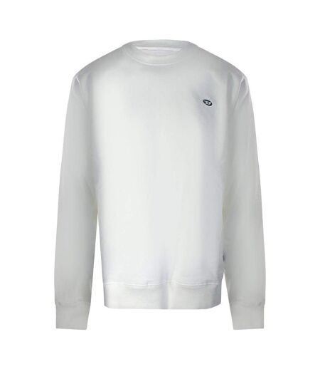 Sweat Motif/style Logo Homme Blanc Diesel