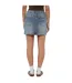 Mini Jupe Motif/style Panneau Femme Bleu Délavé Guess-3