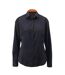 Alexandra Womens/Ladies Roll Sleeve Hospitality Work Long Sleeve Shirt (Black/ Orange) - UTRW5349