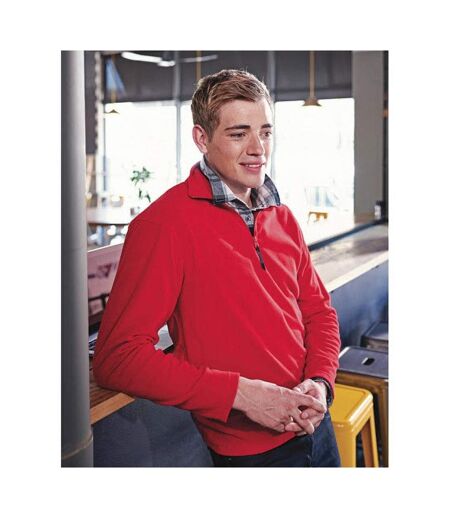 Mens Micro Zip Neck Fleece Top 170 Gsm Rouge Regatta