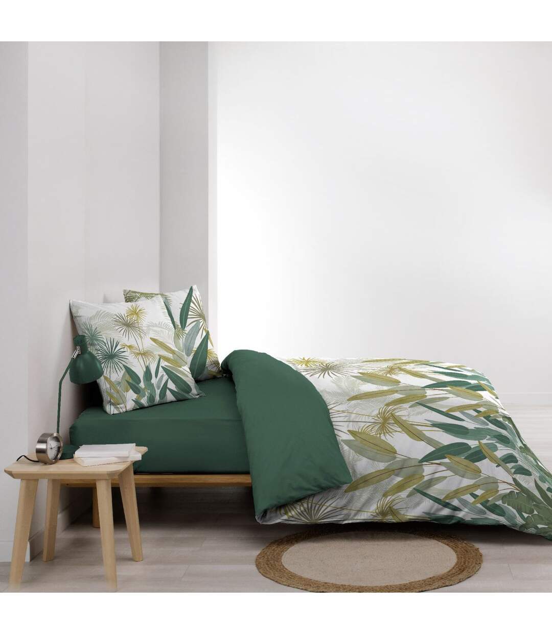 Parure de Lit 3 Pièces Otika 240x220cm Vert-3