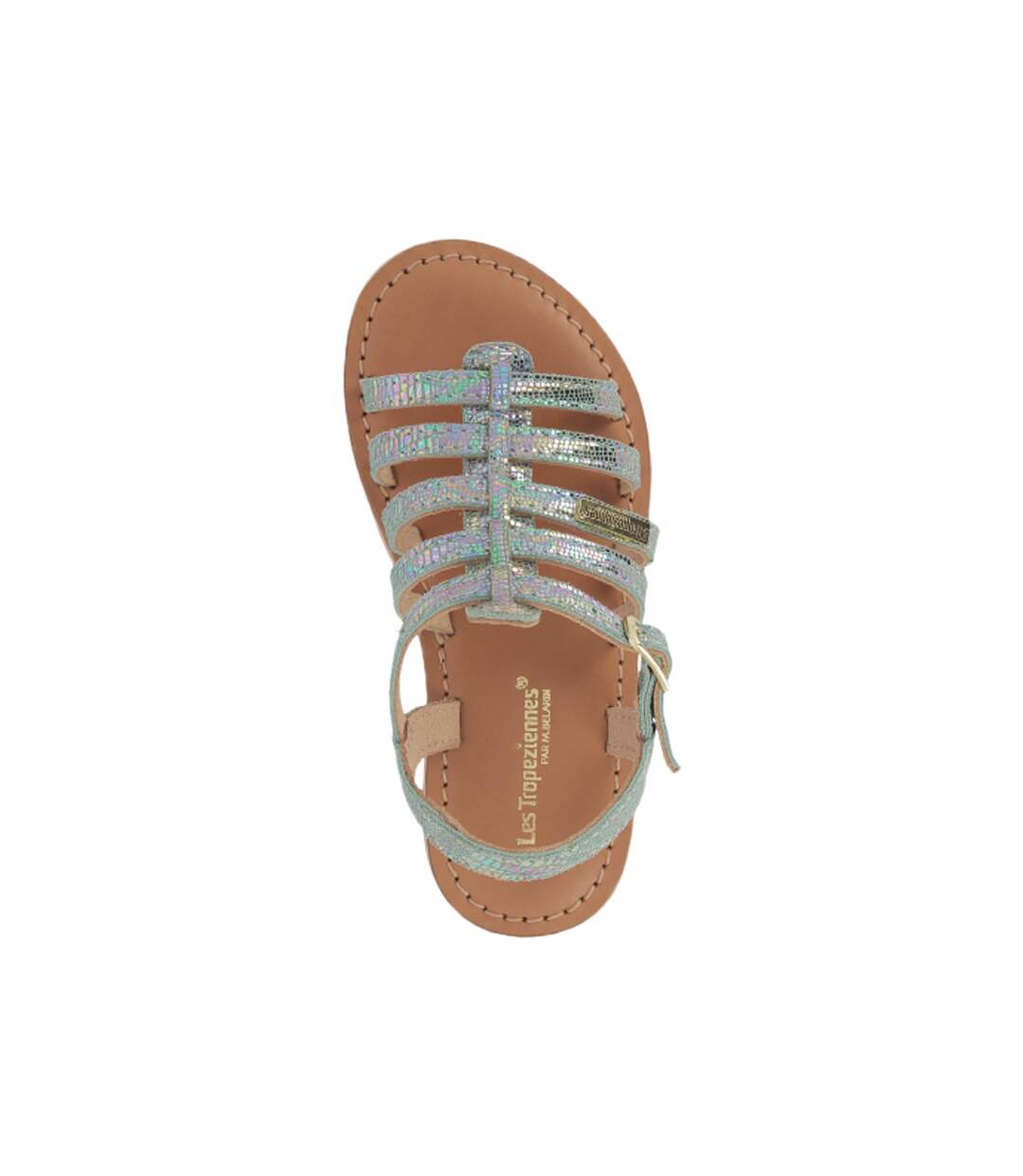 Sandales Plate Cuir Enfant Les Tropeziennes Bexaco-4