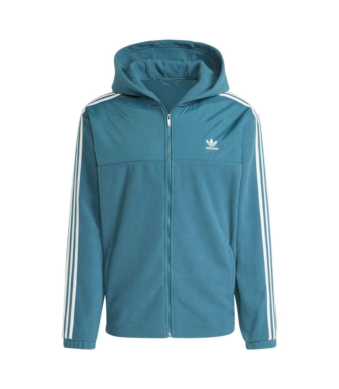 Mens Originals Regular Hoodie Teal Adidas-2