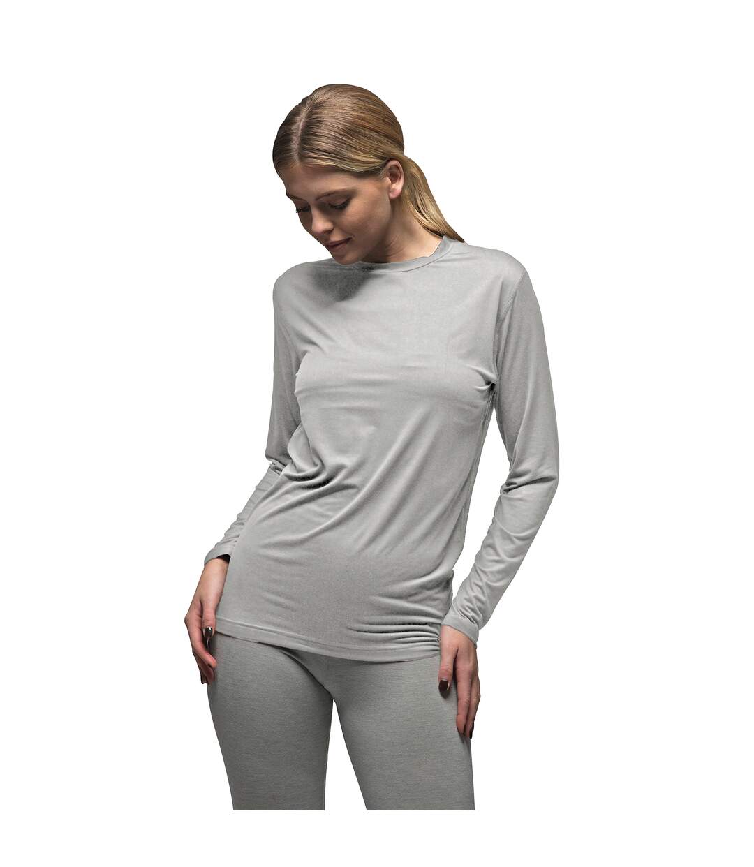 Ultra Lite Fleece-Lined Thermal Top for Women | Ladies Long Sleeve Thermal Top-5