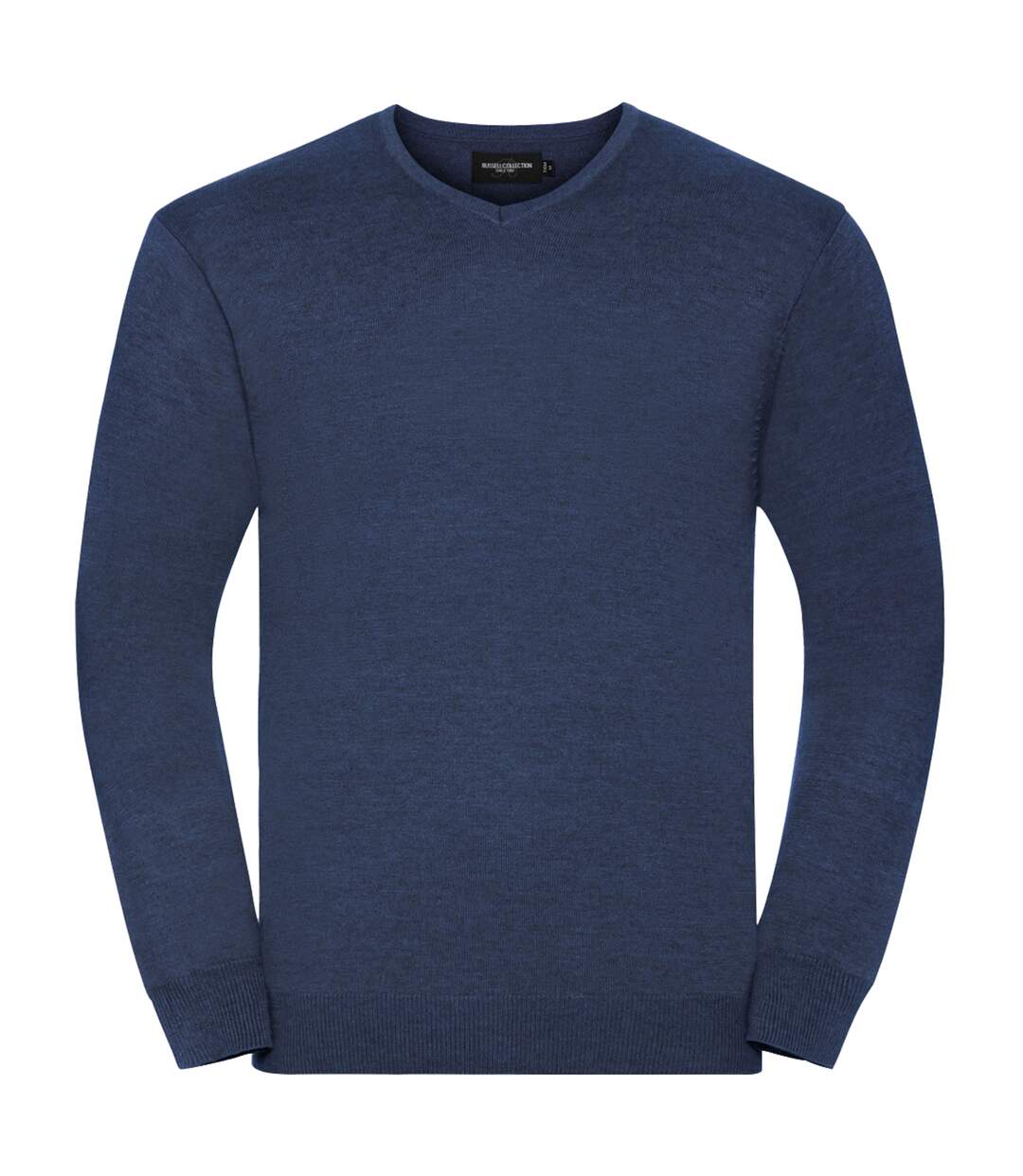 Russell Collection - Pullover à col en V - Homme (Denim marne) - UTBC1012