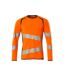 Sweat Motif/style Deux Tons Accelerate Safe Premium Homme Orange Fluo Vert Kaki Foncé Mascot-1