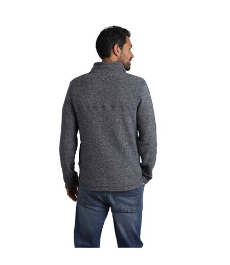 Mens laramie snow marl quarter zip fleece navy Weird Fish