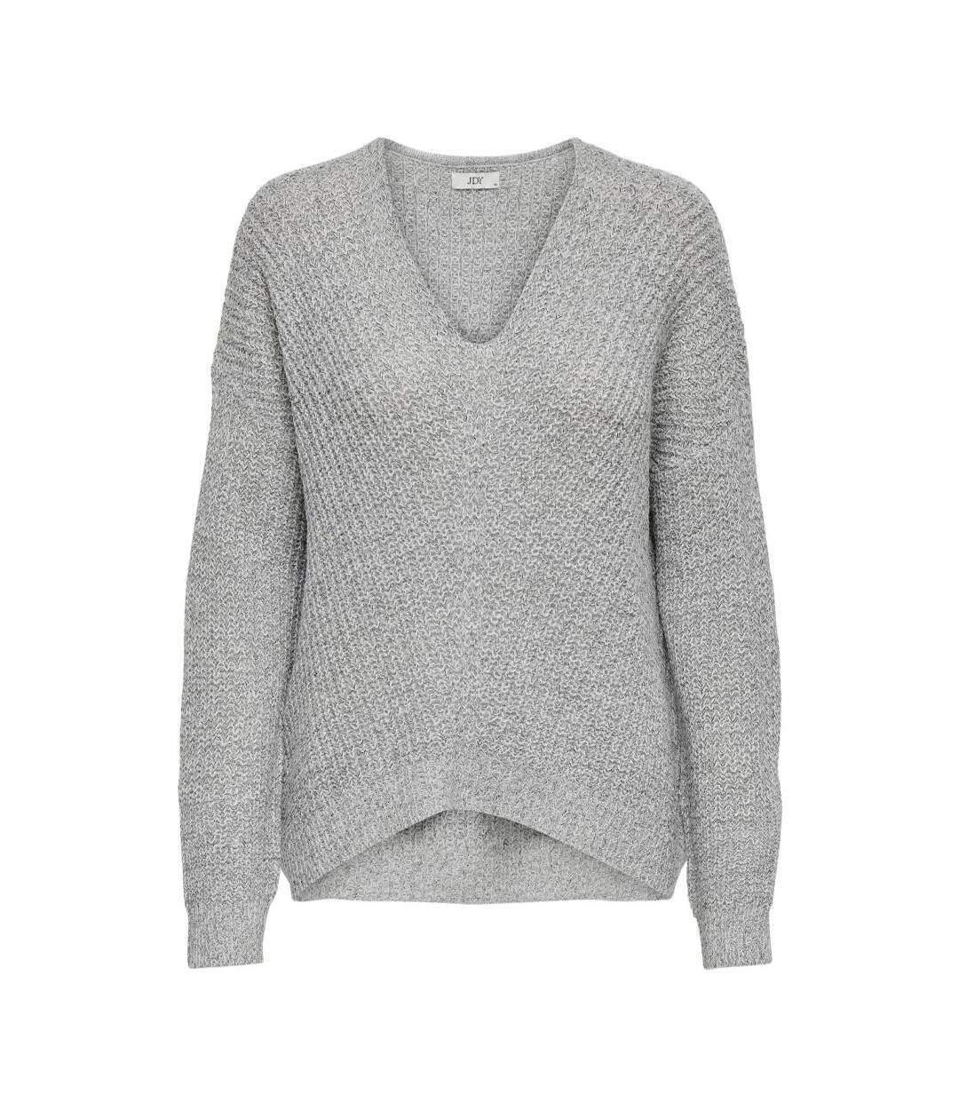 Pull gris femme jdy megan-1