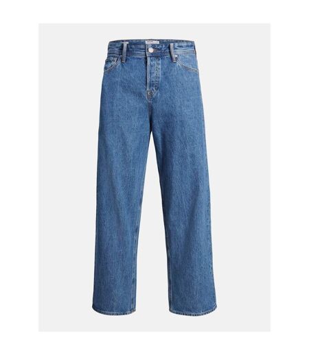Mens Alex Wide Leg Jeans Dark Blue Denim Jack And Jones