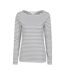 Womens/ladies St Ives Crew Neck Top Cream Mountain Warehouse-1