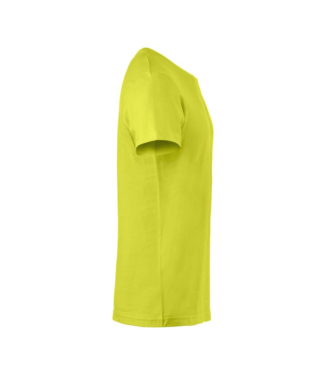 T-shirt basic homme vert fluo Clique