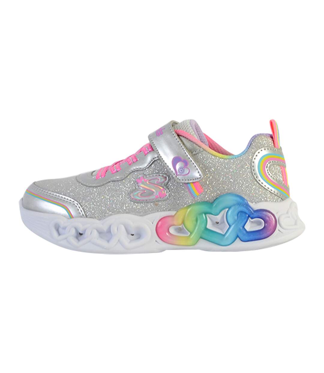 Basket Basse à Scratch Skechers Enfant Love Prism-1