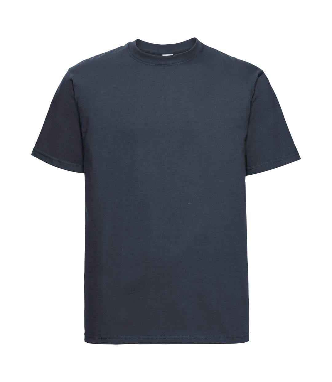 Europe t-shirt épais à manches courtes 100% coton homme bleu marine Russell