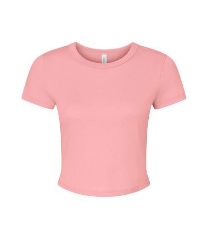 Haut court femme rose uni Bella + Canvas