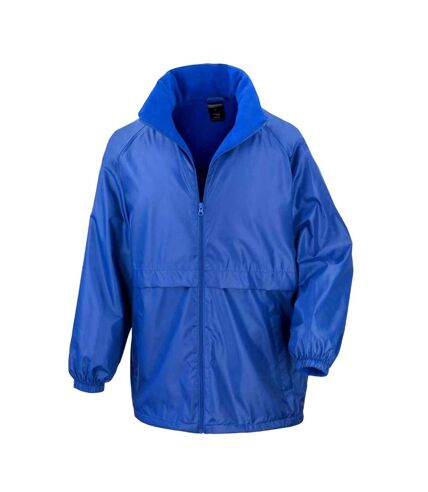 Mens microfleece lined jacket royal blue Result Core