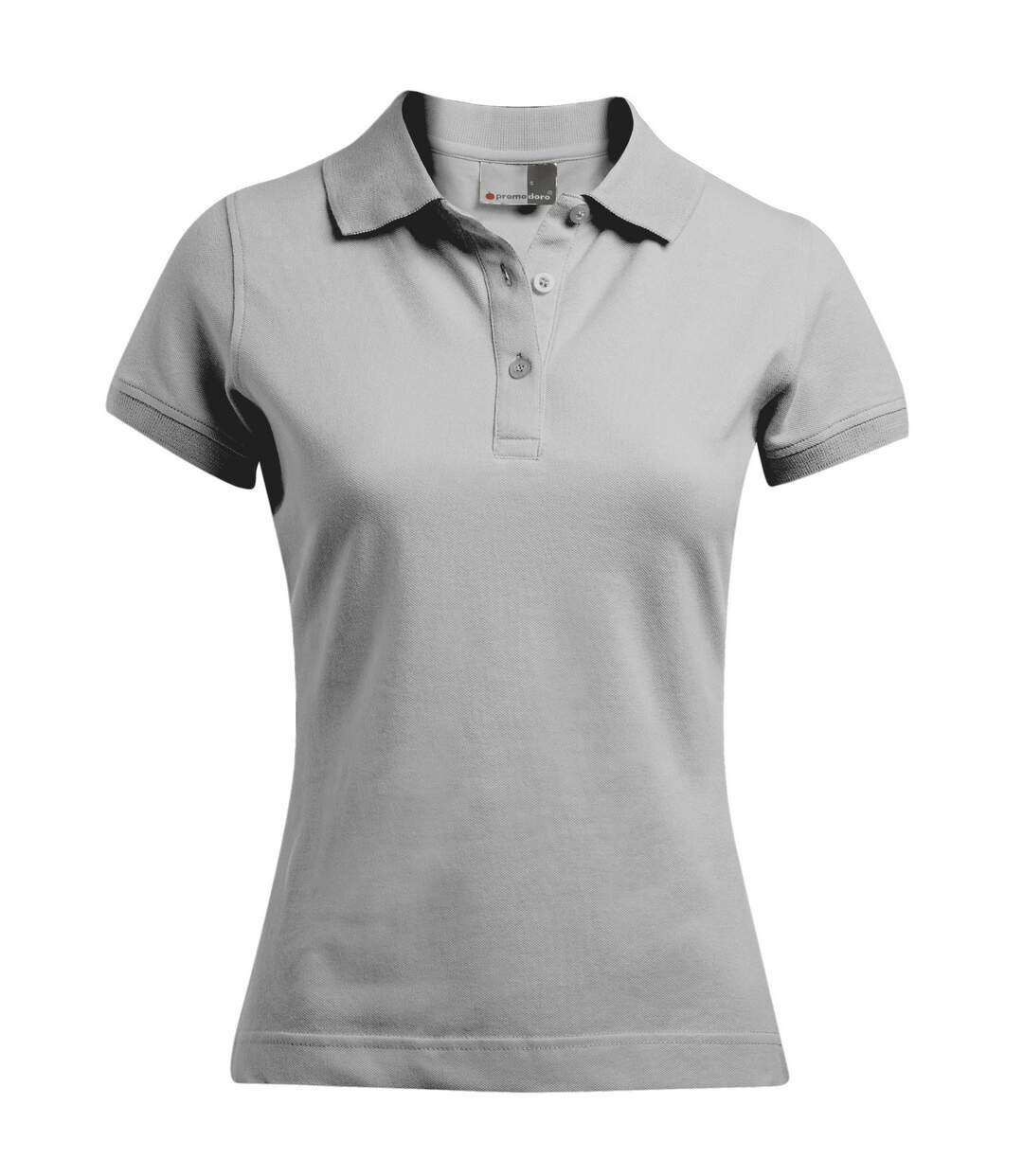 Polo 92/2 Femme Nouveau Gris Clair Uni Promodoro-1