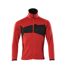 Mens Accelerate Knitted Jacket Traffic Red Black Mascot-1