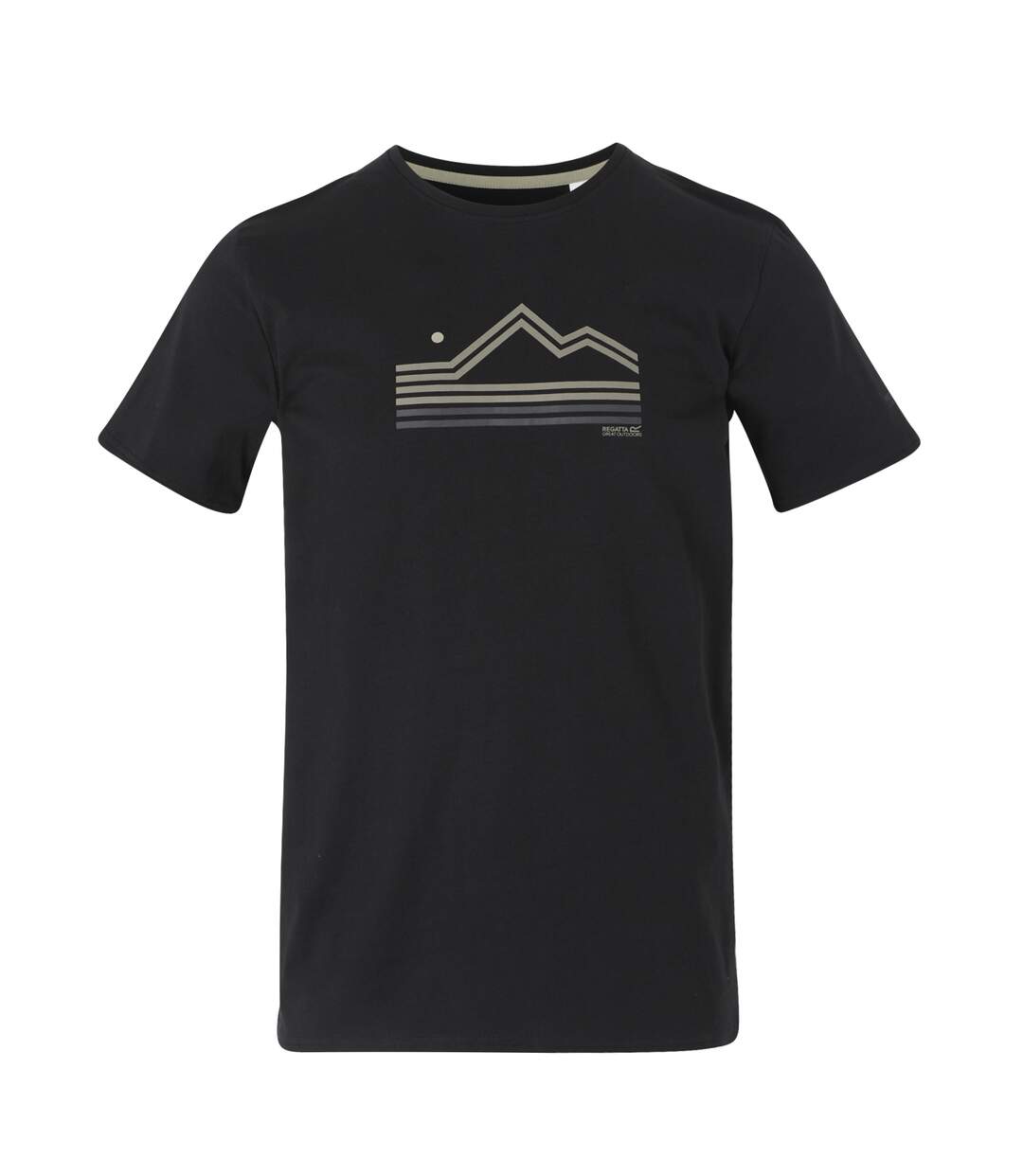 T-shirt breezed homme noir Regatta-1