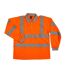 Warrior Polo de sécurité Hi-Vis à manches longues unisexe pour adultes (Orange) - UTPC6359-1