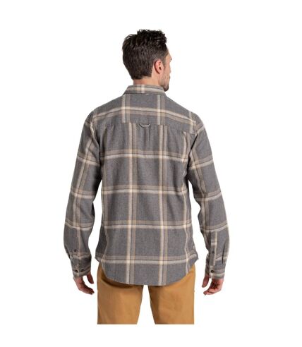 Mens gage long-sleeve shirt marl gris doux Craghoppers Craghoppers