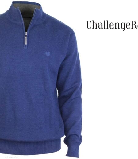 Pull camionneur Homme CHALLENGER PUL2005D Col Montant Zippé – Chaleur Durable et Style Élégant