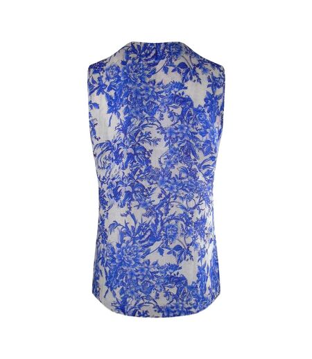Débardeur Motif/style Floral Femme Bleu Orchidée Inoa